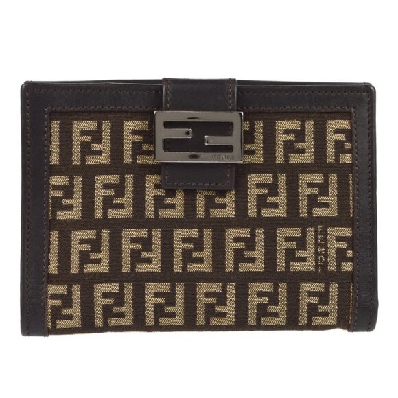 Fendi Brown Zucchino Bifold Wallet 2266.8M0160JQ4.068 XX07525 - Picture 1 of 7